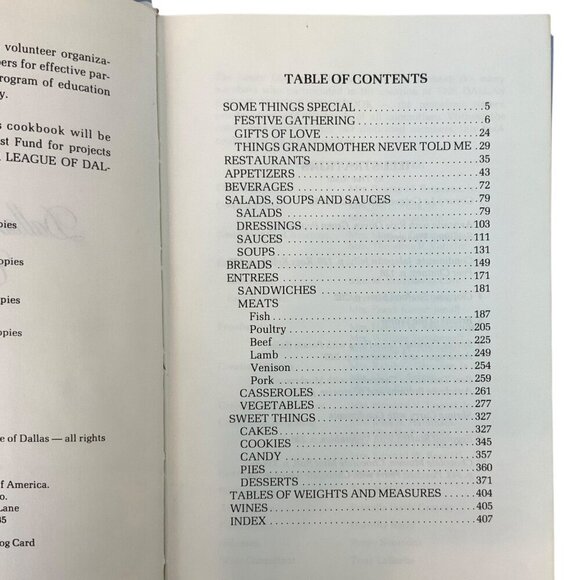 Dallas Texas Junior League Cookbook Hardcover 1978 Recipes Entertaining Tips - Picture 5 of 16